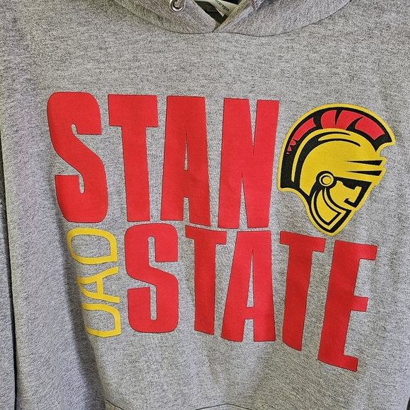 Champion Eco Fleece Sweater 2X Gray CSU Stanislaus Stan State Warriors Hoodie - Picture 3 of 8